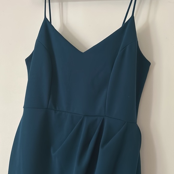 Lulu's Forever Your Girl Teal Blue Bodycon Dress Womens size 1X - Picture 3 of 9